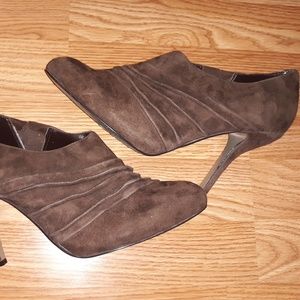 Jessica Simpson Brown Suede/Leather Heels